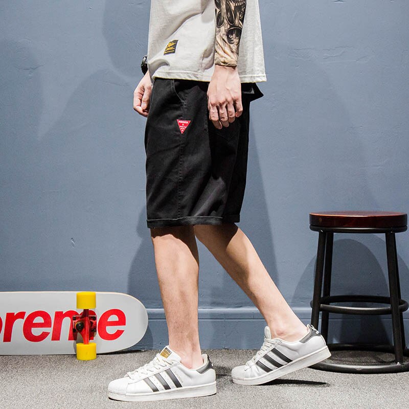 Utomhus sommar lös hiphop vandring klättring resa camping last bomullsoverall resår midja tonåringar shorts män