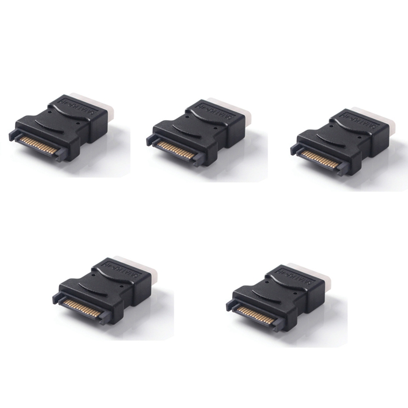 Sata Adapter Sata Male to Female Connector Sata 15P Male to Molex 4P Female Adapter Converter 4Pin Molex Ide: Default Title