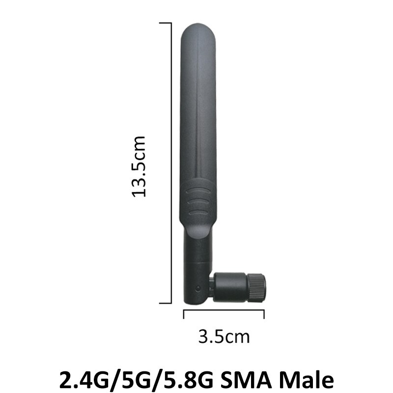 2,4 GHz 5GHz 5,8 Ghz Antenne 5dBi SMA Stecker Dual Band wifi Antena + 21cm RP-SMA Männlichen zopf Kabel