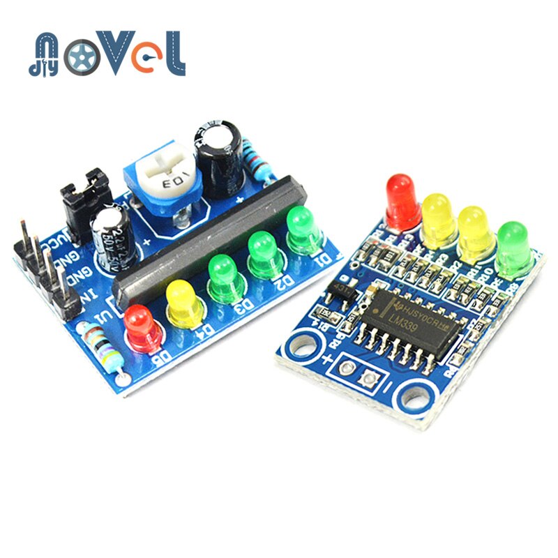 4 Segment Led Power Battery Indicator Niveau Audio Module 4-Digit Licht Kleur Scheiding 12V Detectie KA2284