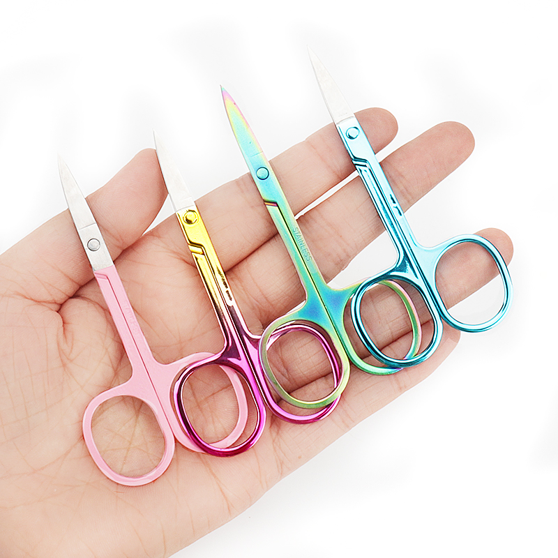 1Pc Wenkbrauw Schaar Make Wimper Trimmer Gezichtshaar Remover Manicure Nail Cuticle Schaar Beauty Tools
