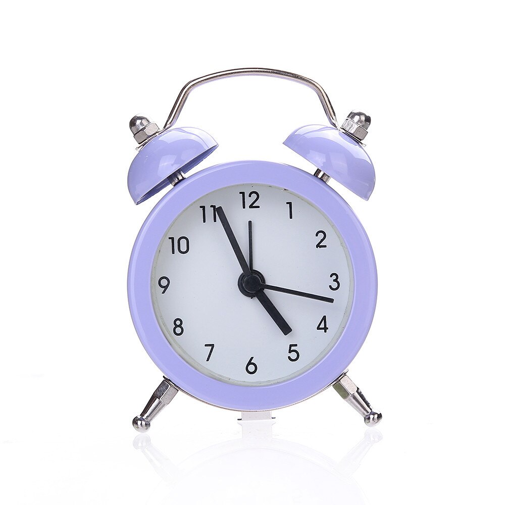Alarm Clock Cute Alarm Clock Bedroom Decor Twin Bell Silent Alloy Stainless Metal Alarm Clock Будильник Будильник Детский