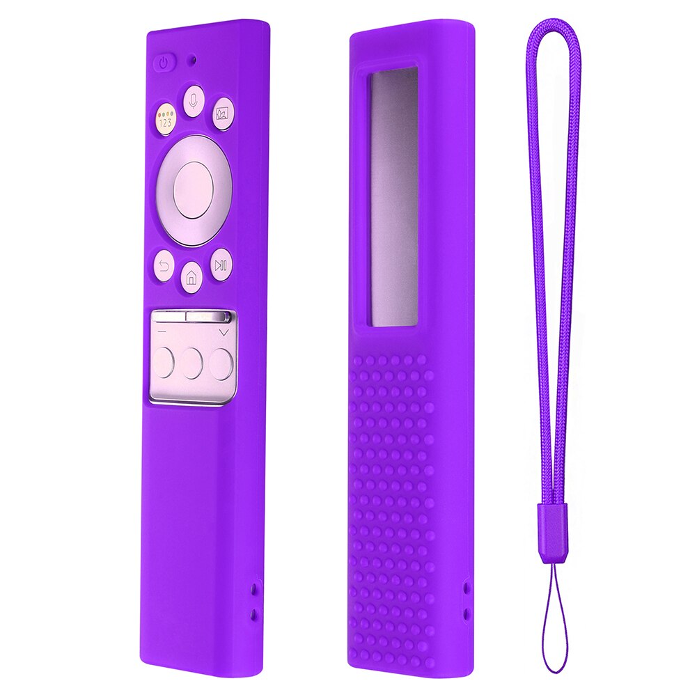 For Samsung TV BN59-01265A BN59-01271A BN59-01272A Silicone Dustproof Protective Cover Remote Control Case: Purple
