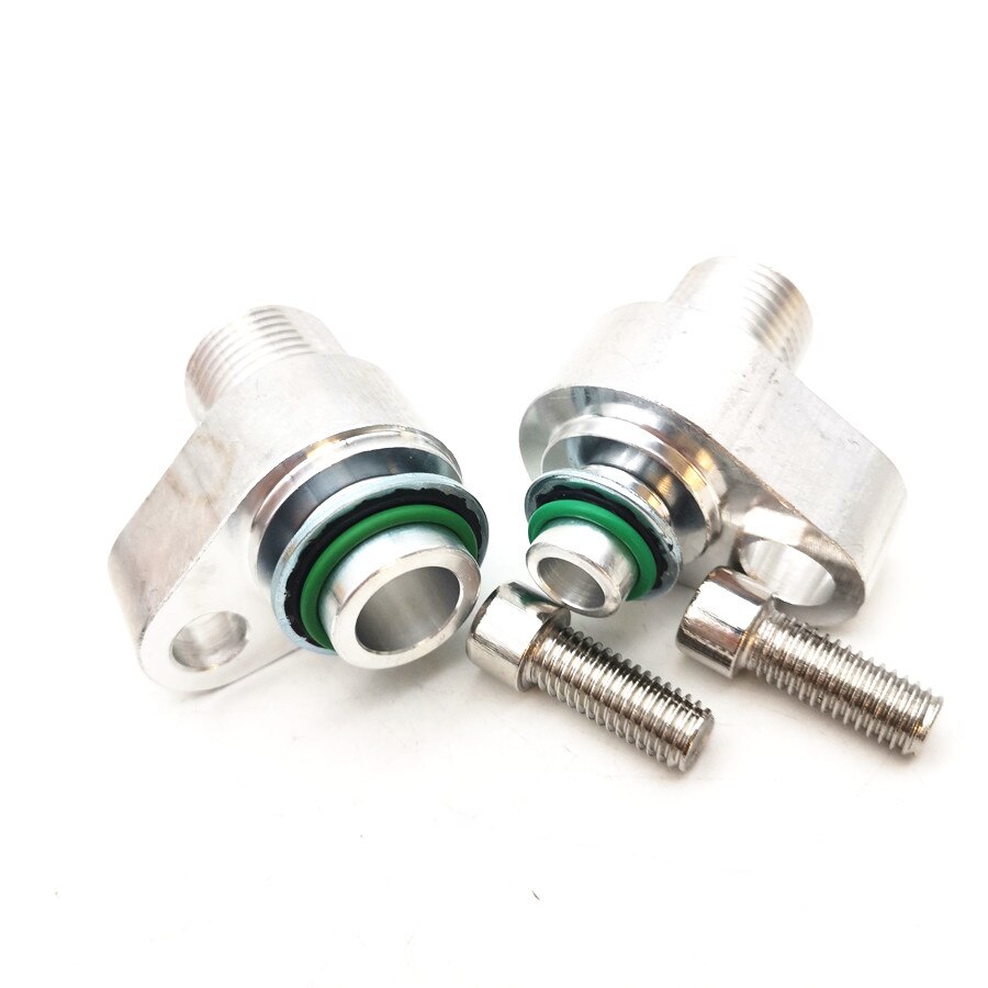 LS Swap AC Compressor Adapter Fittings for Denso 10S17F 10S20F Billet Aluminum