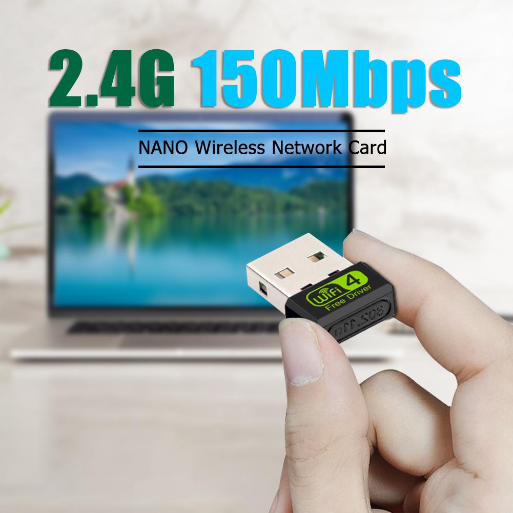 WD-1513B 2.4G WiFi Network Adapter 2dBi Antenna 150Mbps Lan Supporting CD-free Installation Driver Wireless Network Card for PC