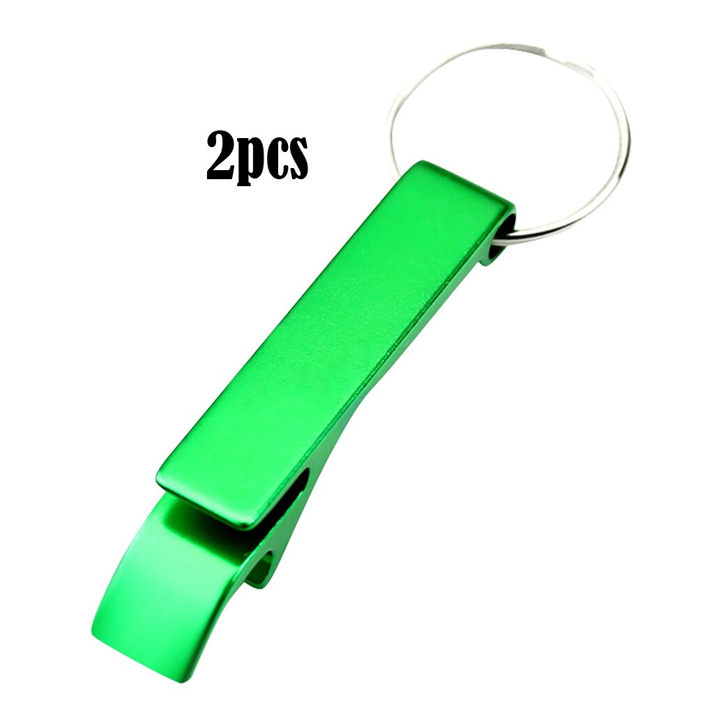 Portable Bottle Opener Keychain 3 In 1 Mini Key Holder Portable Press Elevator Handle Tool Stainless Steel Bottle Opener #50g: C