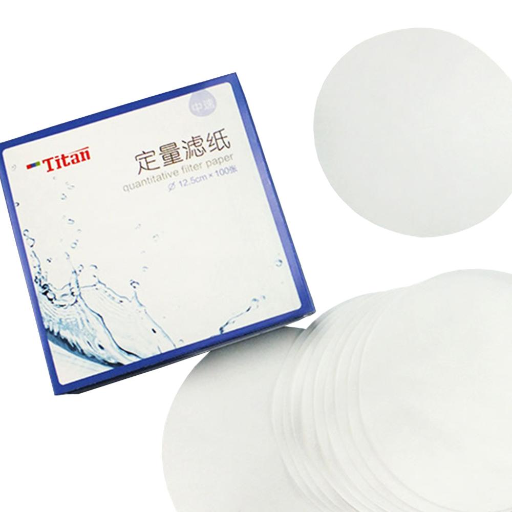 Material de laboratório filtro qualitativo papel filtro quantitativo papel consumíveis experimentais ensino papel de filtro descartável