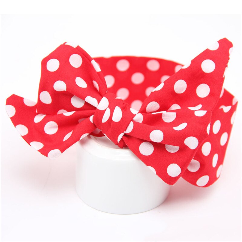 Stickat prickigt band rosett knut huvud omslag flickor turban huvudbonader baby hårband småbarn pannband elastiska håraccessoarer: 5