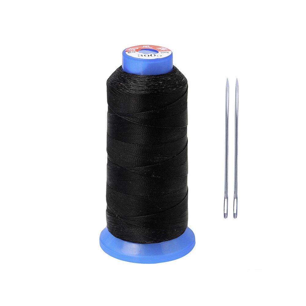 Round Waxed Thread Waxed Hand Leather Stitching Cord Sewing Circular 500D Wax Line 0.55mm Polyester Hand Leather Needles: 7