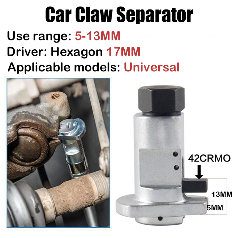 Car Hydraulic Shock Absorber Removal Tool, Ball Head Swing Arm Suspension Separator Disassembly Tool Ball Joint Bushing Kit