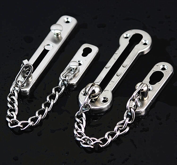 High safety stainless steel security door locks chain sliding anti - theft locks door hardware accessories