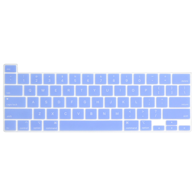 US style keyboard protector For Macbook Pro 16 inch keyboard cover A2141 silicone waterproof keyboard skin: Quiet Blue