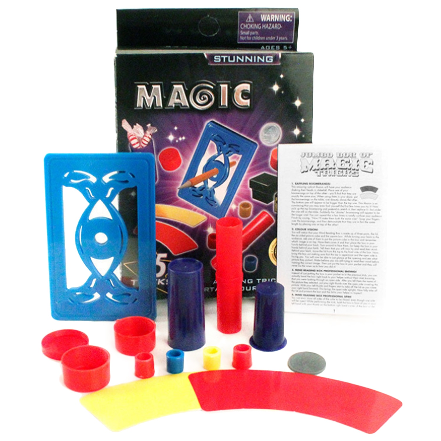 Besegad Classic Magic Trick Toy Tools Stage Show Accessories Props Set for Children Christmas Attractive Trick Party Magic: A