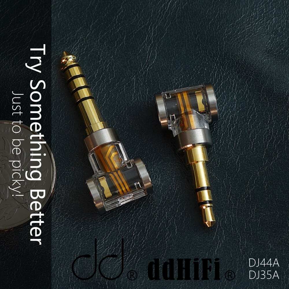 Dd DJ35A DJ44A 2.5/4.4Mm Evenwichtige Adapter Voor 2.5Mm Balans Oortelefoon Kabel (2.5-3.5/2.5-4.4)