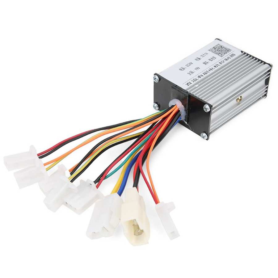 Electric Bicycle Controller Set 24V 250W Brush Controller Extended Cable Single Hand Grip Set Electric Bicycle Handlebar