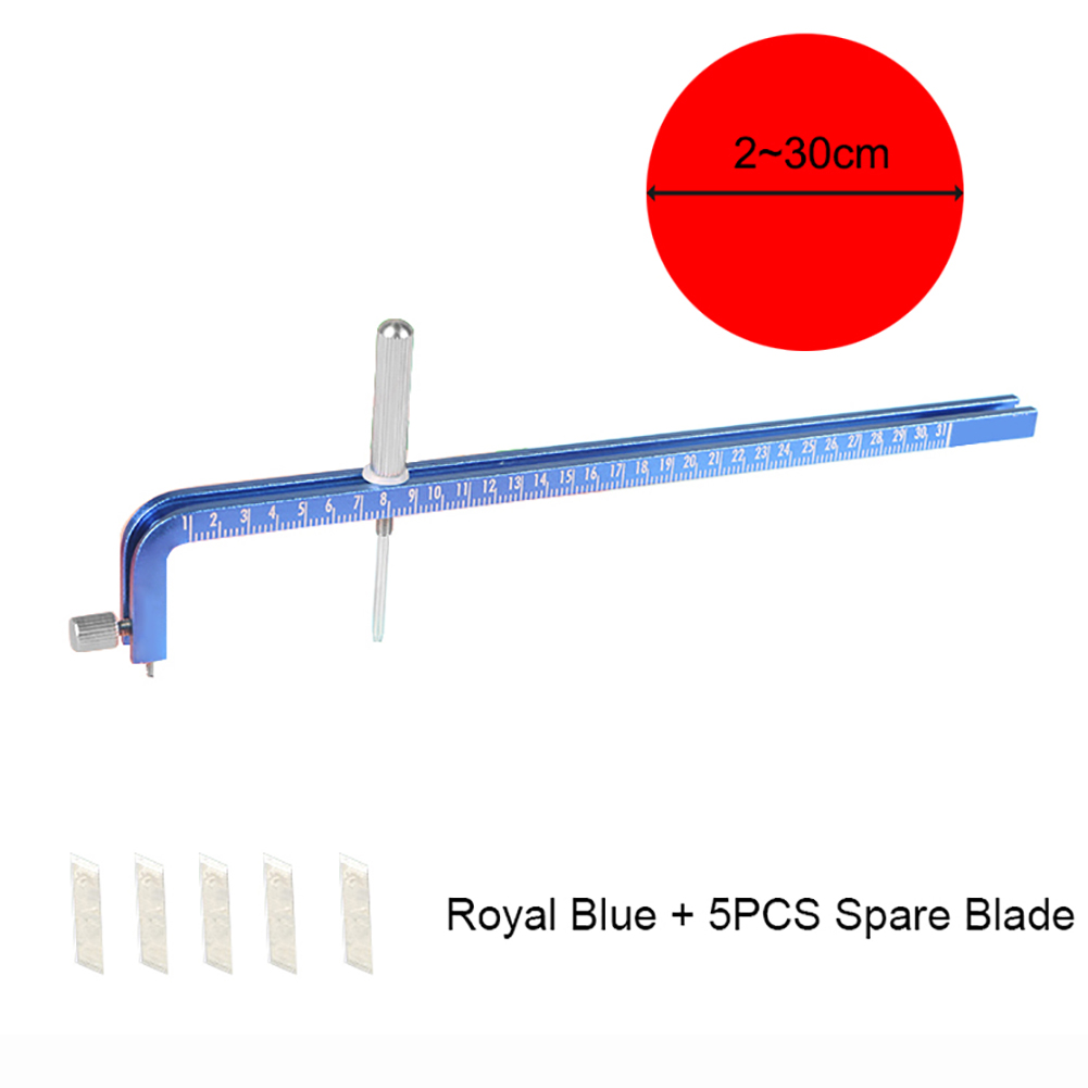 Cortador de círculo de aleación de aluminio, cortadora de papel, herramienta escolar para cortar papel fotográfico: plum