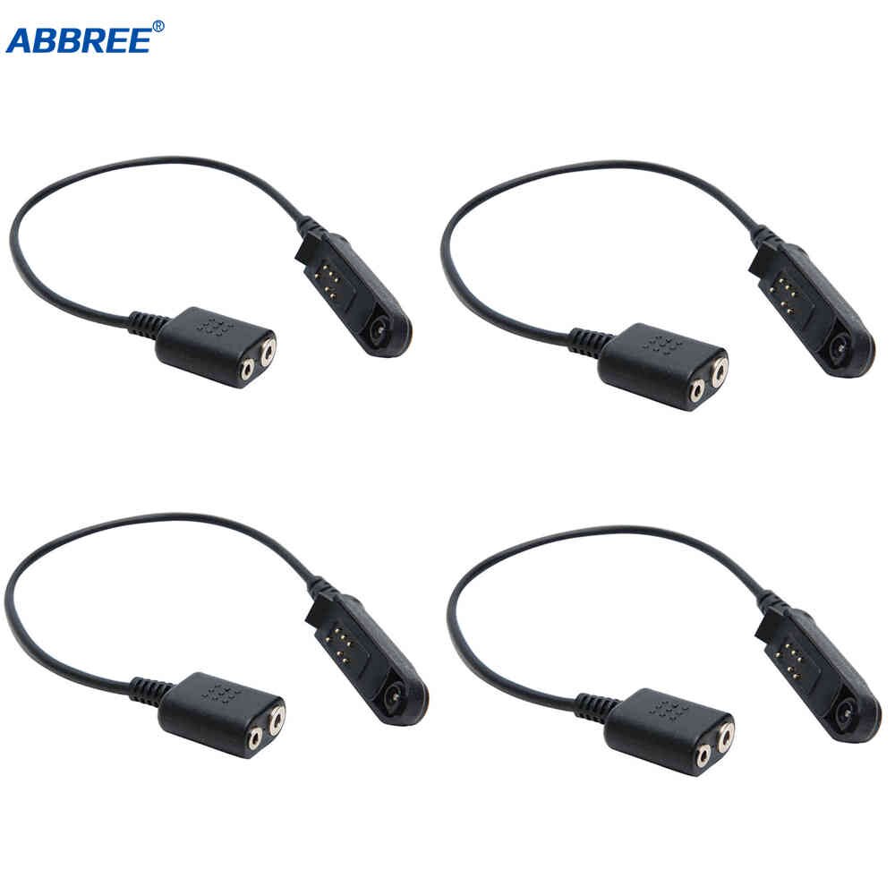 Adapter Cable Baofeng UV-9R Plus UV-XR Waterproof to 2 Pin Suitable for UV-5R UV-82 UV-S9 Walkie Talkie Headset Speaker Mic: 4 PCS