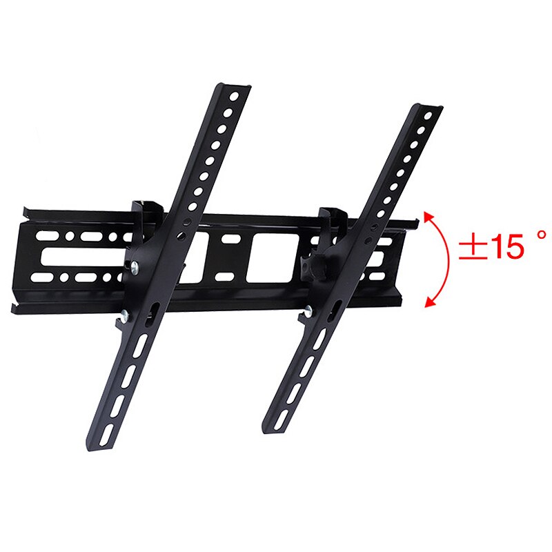 Yleiskäyttöinen lcd-tv-teline led-tv seinäkiinnikkeet 30kg terästä 400 x 400mm 15 ° kallistettava seinäteline 32 46 42 50 55 tuuman näytölle