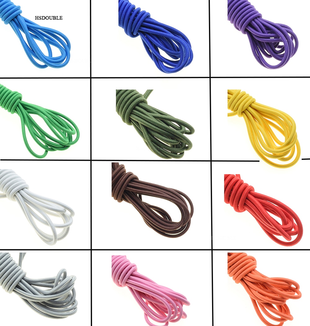 10 yards/pack Kleurrijke Diameter 3mm Elastisch Touw Bungee Shock Cord Stretch String voor DIY Sieraden Maken Outdoor backage