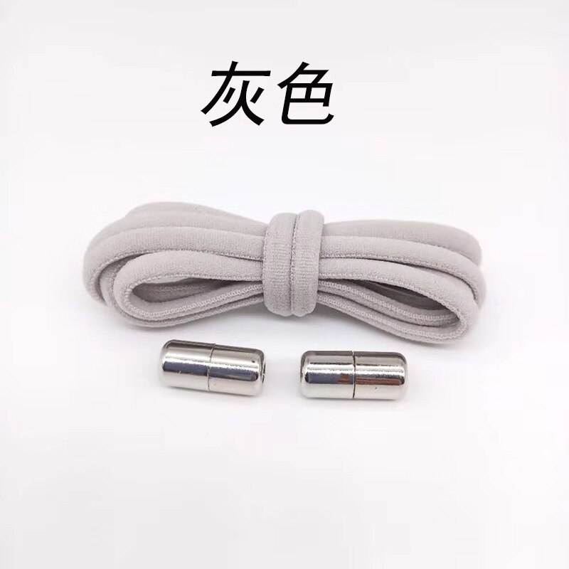 Cordones redondos elásticos para zapatillas de niños y adultos, cordones sin atar, 110cm