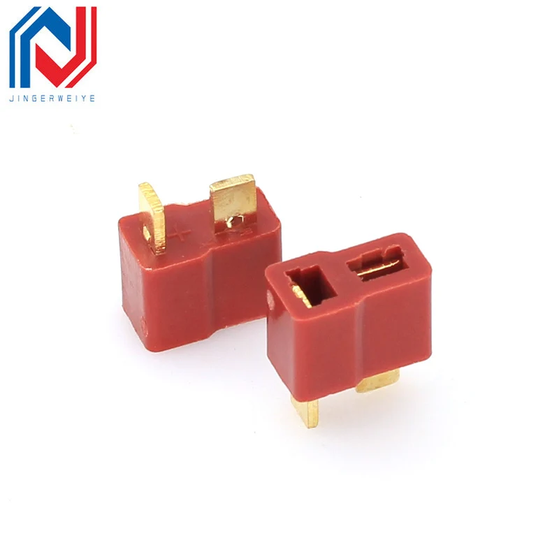 10PCS T-plug connector T-power connector Male/female A pair of male and female connectors are connected to a plug-in cable