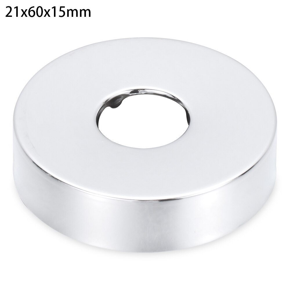 1Pc Shower Faucet Decorative Cover Chrome Finish Stainless Steel Water Pipe Wall Covers Kitchen Bathroom Tools Accessories: 21x60x15mm
