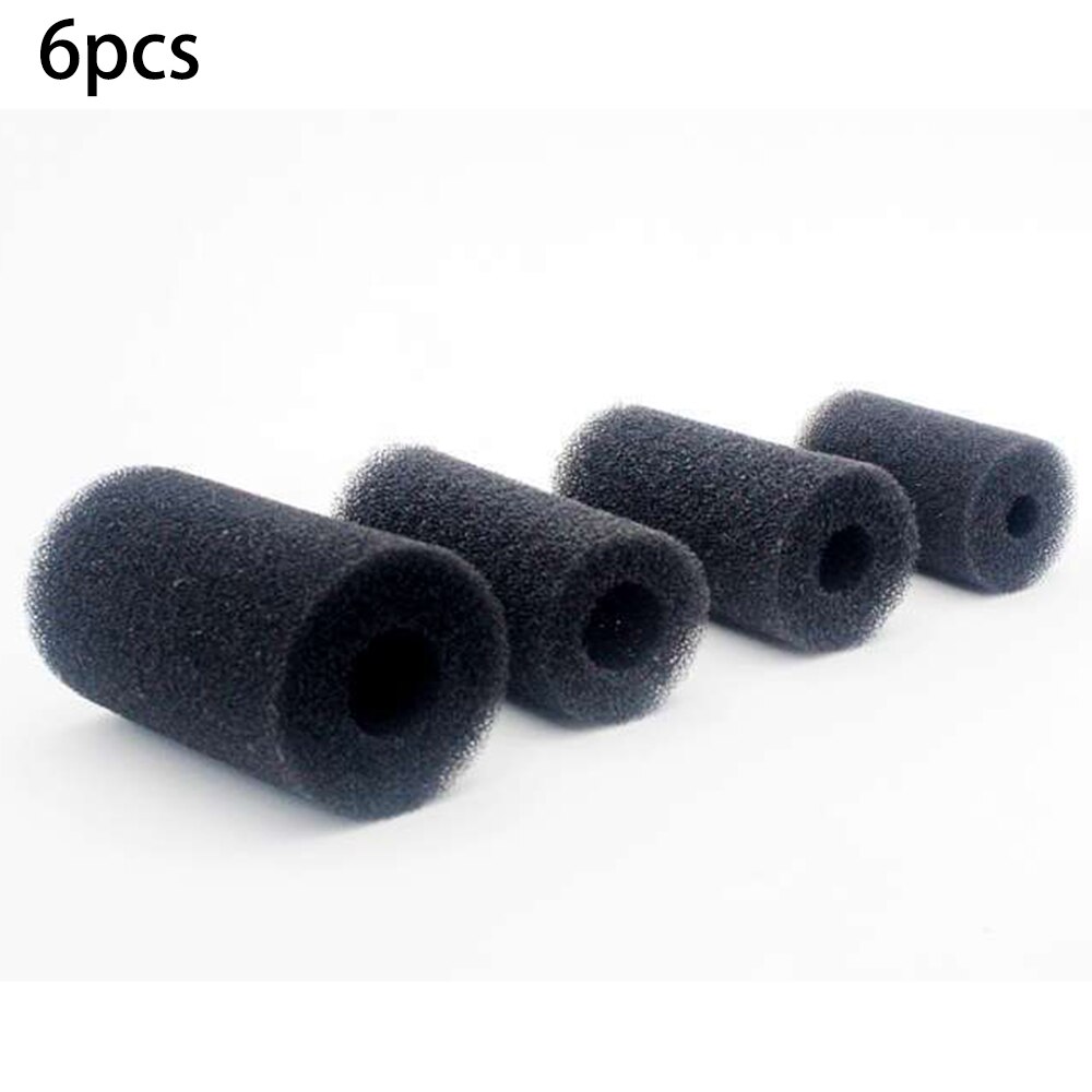 6 stuks overloopfilterbox inlaat rond voorfilter schuim spons vis aquarium aquarium inlaat beschermkap spons filter