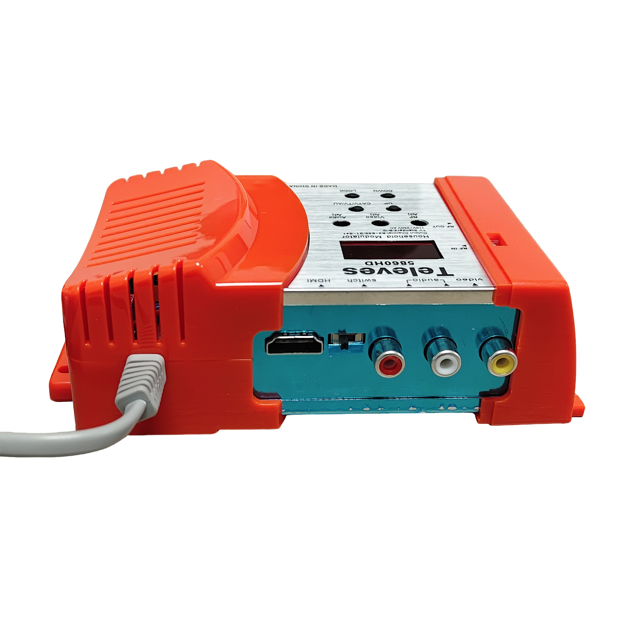 Modulador HD AV para TV Analógica, TV Digital por Cabo para Hotéis, Alta Definição HDTV/AV para RF