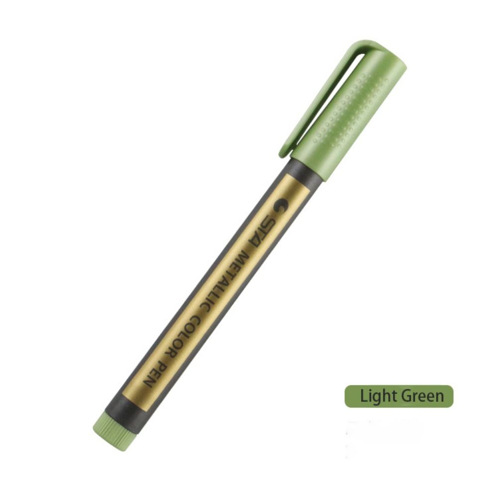 Kawaii 10-Farben-metallisch-Marker, dauerhaft, wasserfest, Farbstift, Schreibwaren, DIY, Manga, Zeichnung, Bastelstifte, Malerei: Burgunderrot
