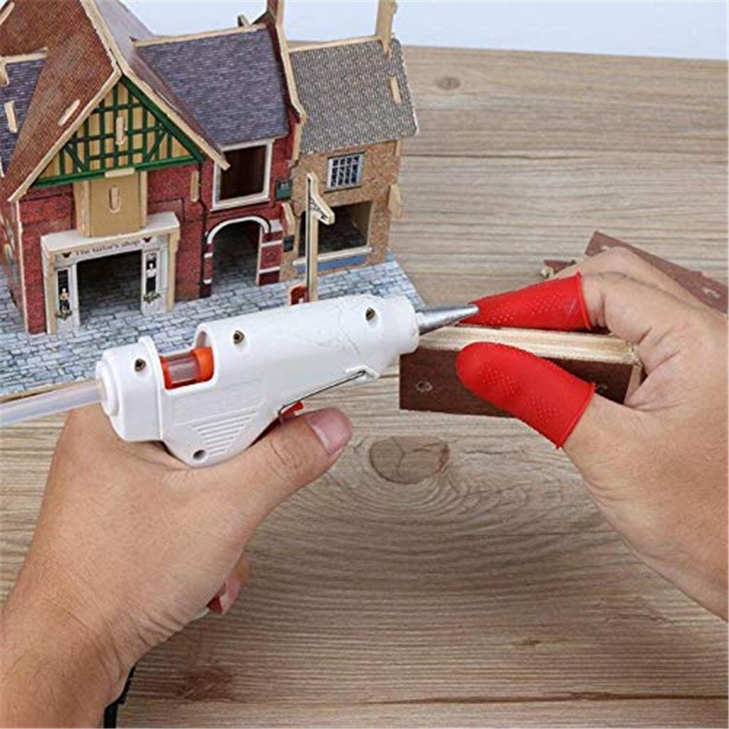 Gorący klej anty-oparzenie palec ręka Czapki 12 sztuk silikonowy ochraniacz na palce s w 3 rozmiarach ochraniacz na palce silikonowe bezpieczeństwo kuchni