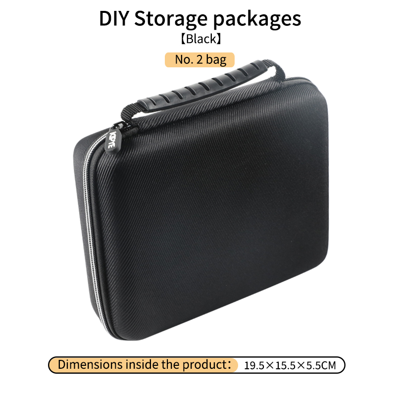 Elektronischer Organizer, DIY-Schwammschutz, Reisekabel-Organizer, Tasche, elektronisches Zubehör, Tragetasche, tragbare tragbare Aufbewahrung: Blau
