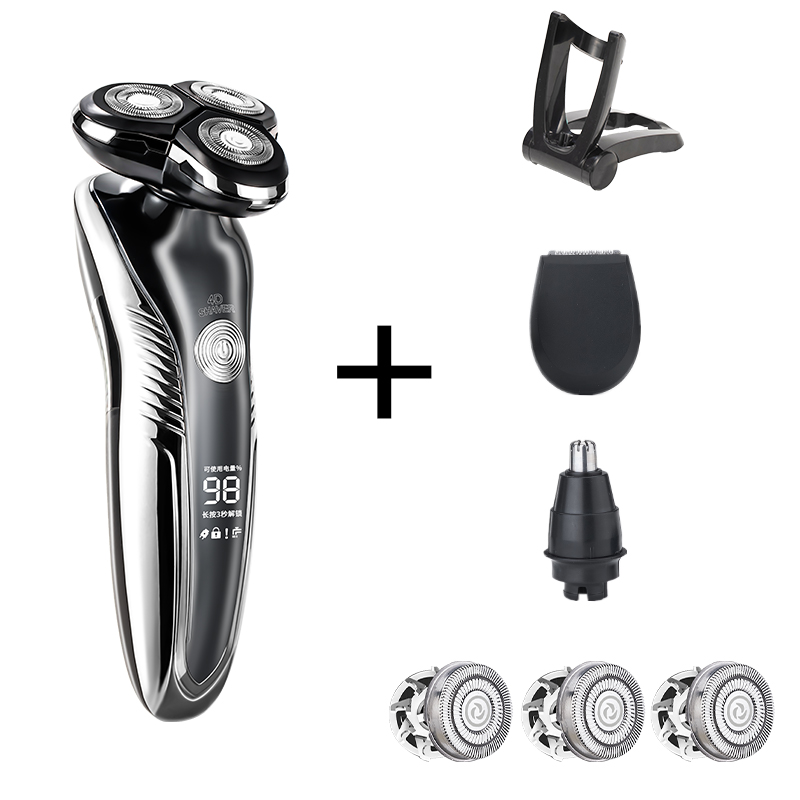 Heren Scheerapparaat Elektrisch Scheerapparaat Voor Mannen Machine Scheren Tondeuse Machine Multifunctionele 4 In 1 Scheermes Usb Opladen Epilator: 3015-b