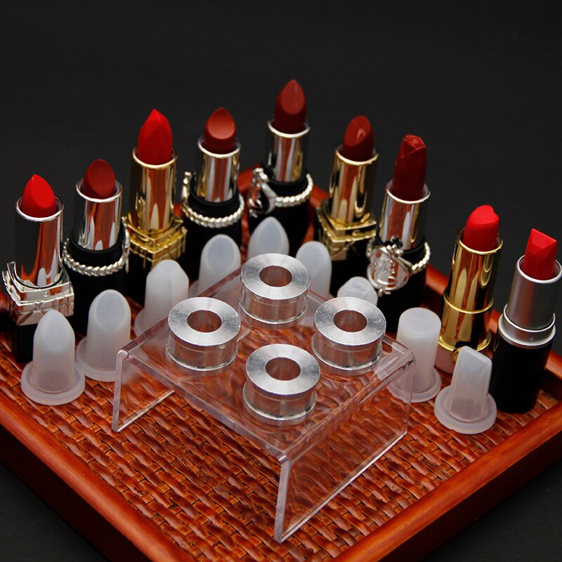 4 teile/satz Herstellung manuelle lippenstift bilden diy/anfänger lippenstift bilden/Neue Silikon Lippenstift bilden Aluminium Ring bilden Halfter