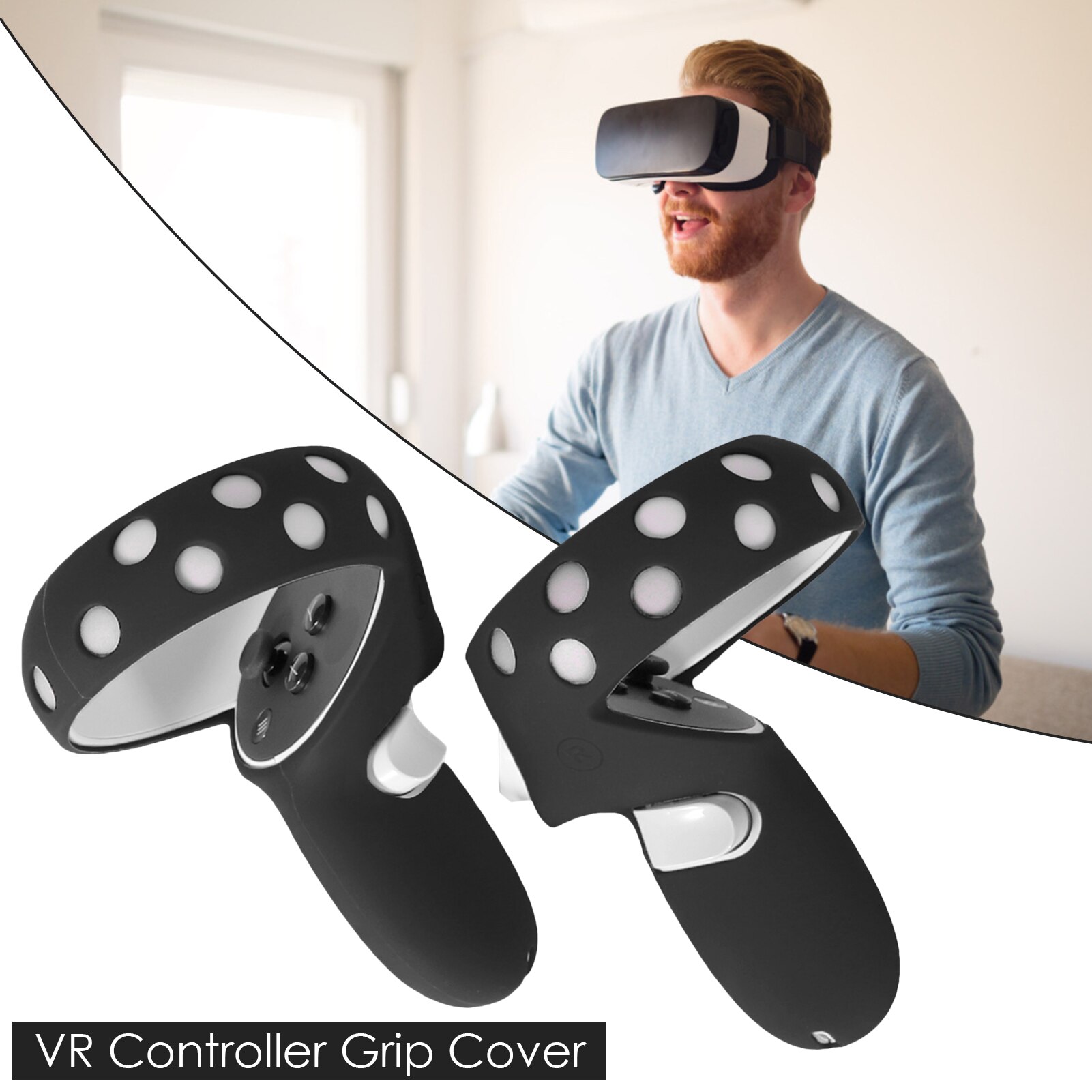 Voor Oculus Quest 2 Vr Controller Handvat Grip Case Silicone Beschermende Huid Cover Knuckle Band Voor Oculus Quest2 Vr Bril