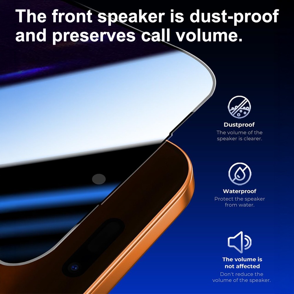 4Pcs Full Cover Privacy Tempered Glass for iPhone 17 16 15 14 Pro Max Air 15 14 Plus 13 12 11 Pro XR XS Easy Installation Glass