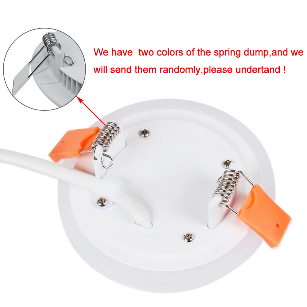 Dual Kleur Acryl Ronde Plafond Led Inbouw Paneel Licht Voor Indoor Kantoor Eetkamer Bar Downlight Porch Spot Lamp