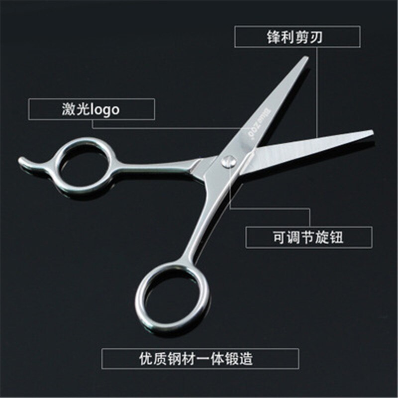2pcs Stainless Steel Facial Hair Scissors Moustache Scissor Beard Trimming Grooming Scissors Safety Use Beard Care Makeup Tool