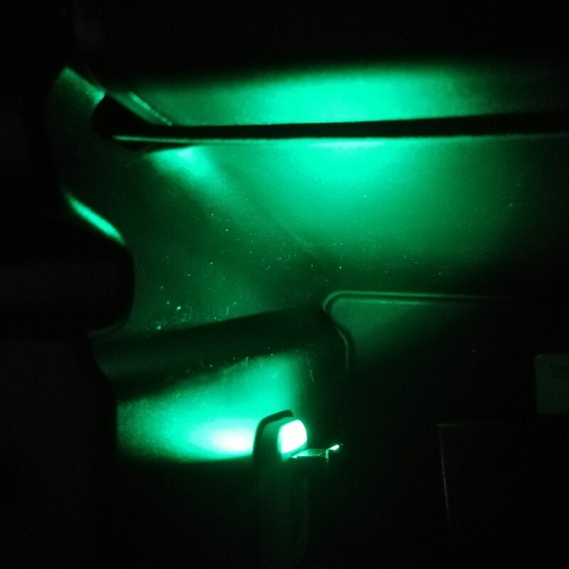 Mini type-c led rgb ympäristön valon kirkkaus säädettävä 8 väriä vaihdettava lamppu