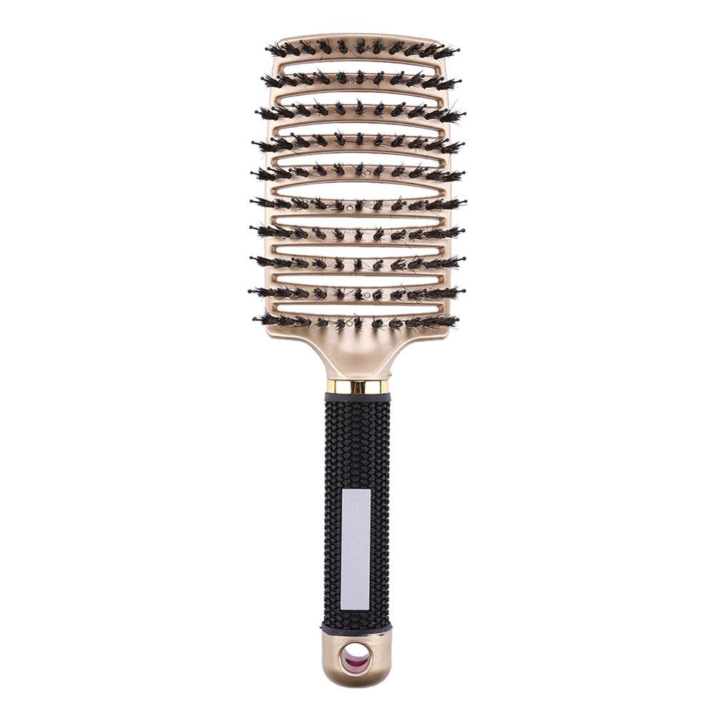 Flickor hår hårbotten massage kam hårborste borst nylon kvinnor våt lockigt avlägsna hårborste för salong frisör styling verktyg: 5