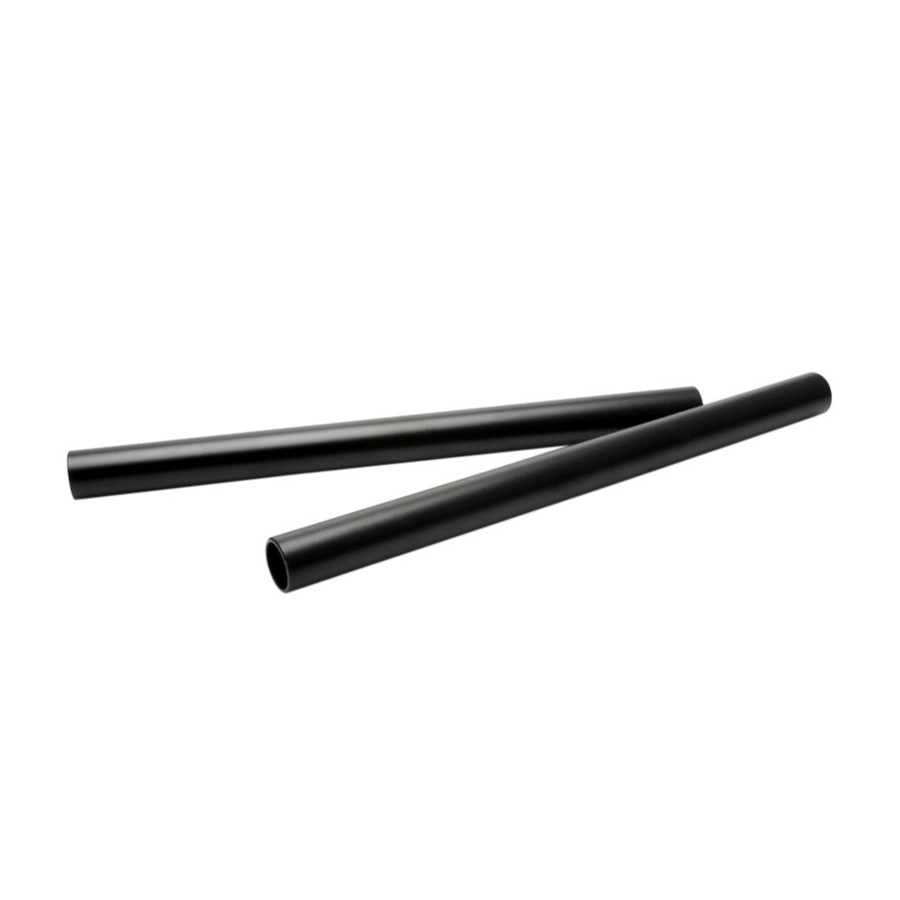 Niceyrig (pacote com 2) comprimento 20cm(8 polegadas) haste de alumínio preta com rosca fêmea m12, 15mm para câmera dslr, fotografia em estúdio de fotografia