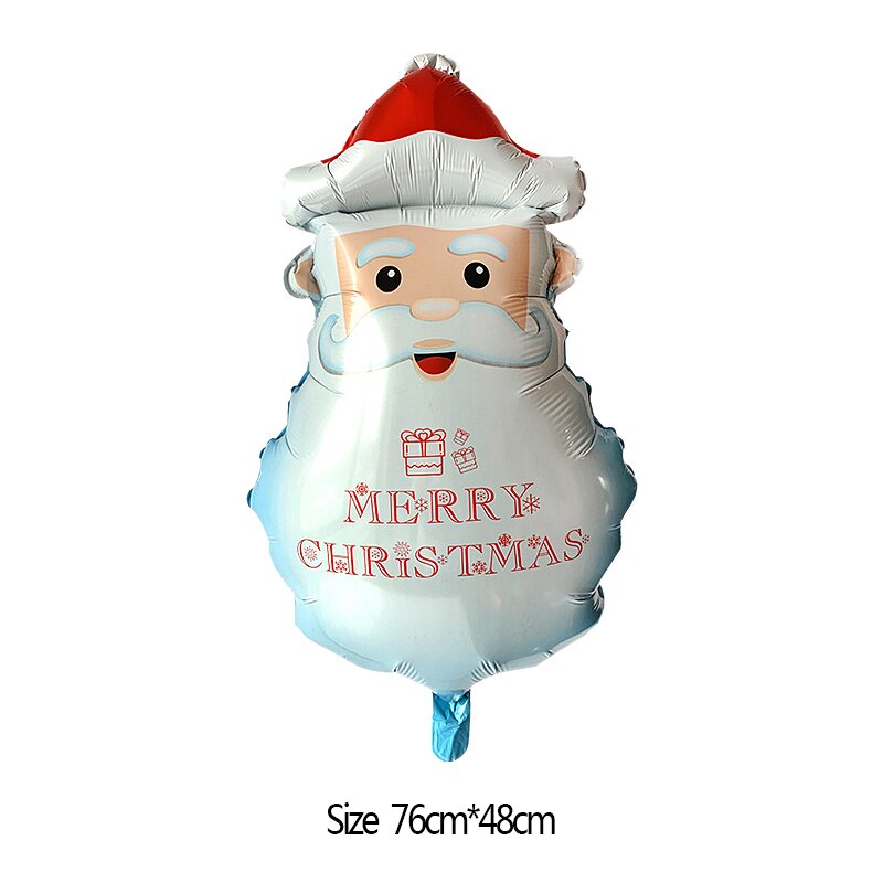 Santa Claus Deer Schneemann Folien-ballone Weihnachten Baum Helium Ballon für Weihnachten Party Dekoration Globals Kinder Spielzeug Neue Jahr Decor: B04