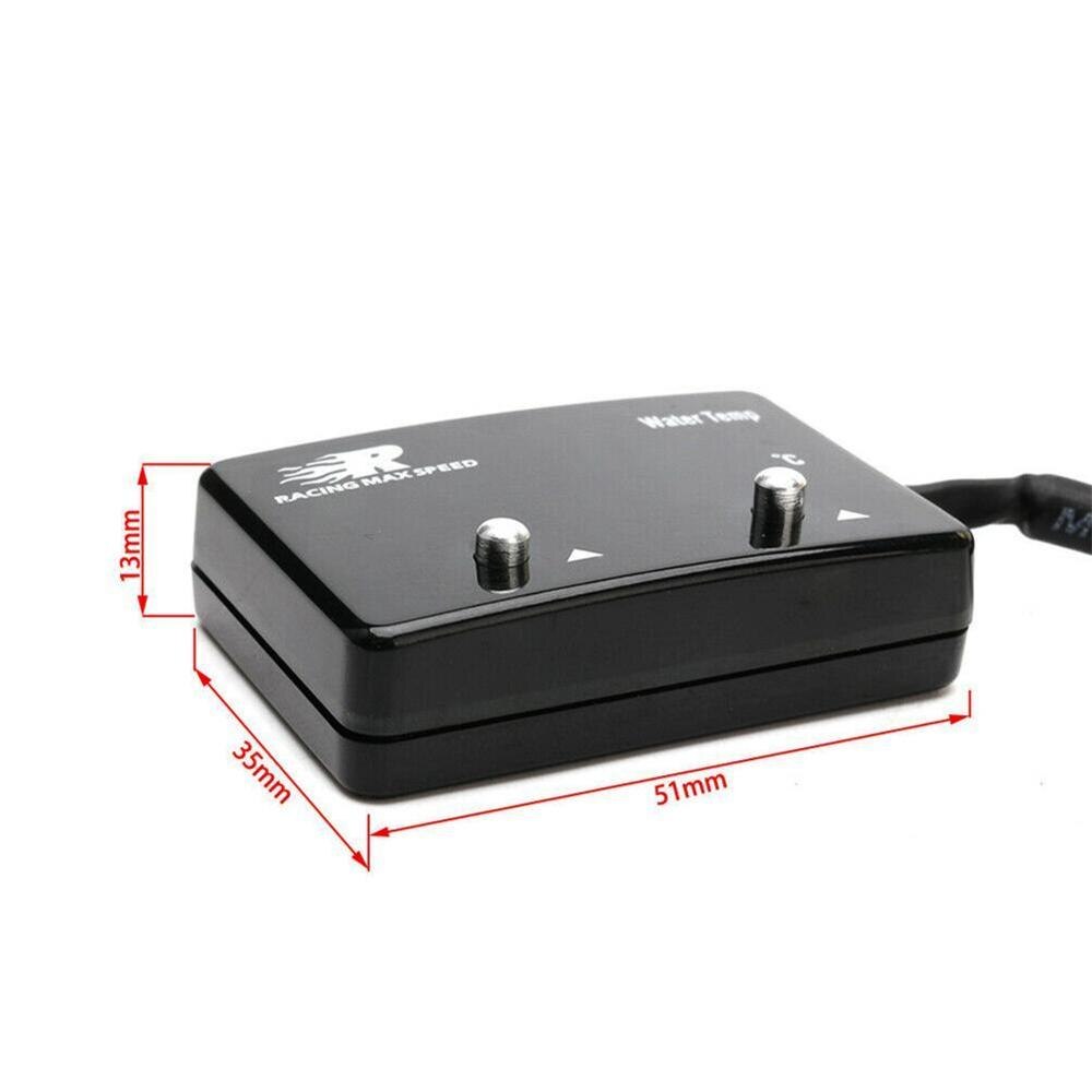 Digitale Water Temperatuur Meter Auto Motor Temperatuur Digitale Water Sensor Temperatuur Led Gauge Met Gauge K1R1