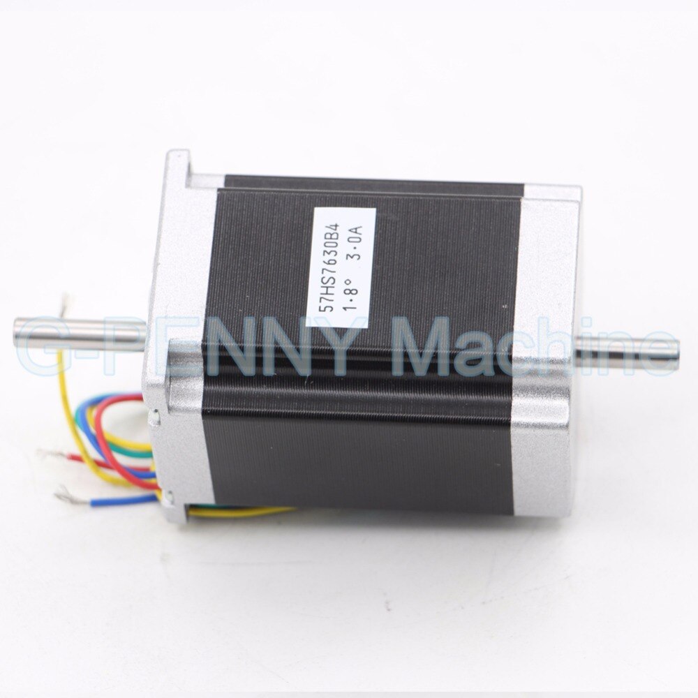 NEMA 23 CNC stepper motor 57x76mm double shaft 6.35/8mm 1.89N.m nema 23 stepp motor 270Oz-in 3A for cnc machine and 3D printer