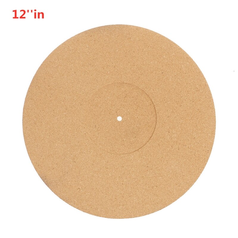 12 Inch Kurk Draaitafel Mat Audiophile Anti-Statische Anti-Shake Slipmat Lp Vinyl Record