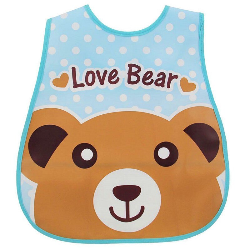 6 Stk/partij Willekeurige Kleur Baby Waterdichte Cartoon Speeksel Handdoek Slabbetjes 1-3 Jaar