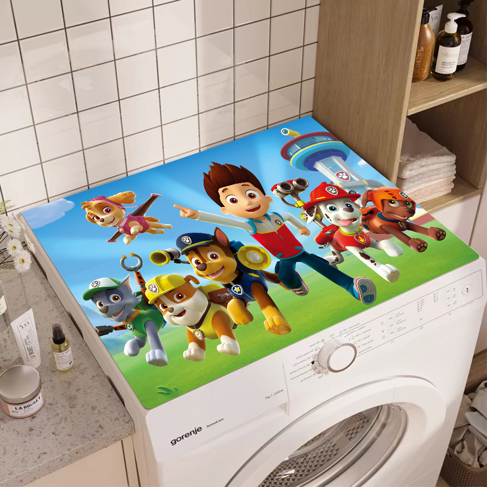 Leuke P-Poten Cartoon P-Patrols Keuken Drainage Mat Retro Stijl Schotel Droog Pads Absorberende Placemats Afdruiprek Servies matten: 40x60 + 40x120CM / WHITE