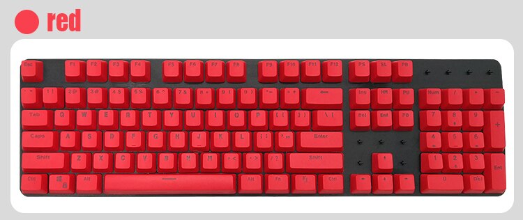 PBT w języku angielskim Languag108 Keyscaps klucze różnorodność kolorów wyborów dla Cherry klawiatura mechaniczna mx nakładka na klucz przełączniki: red PBT