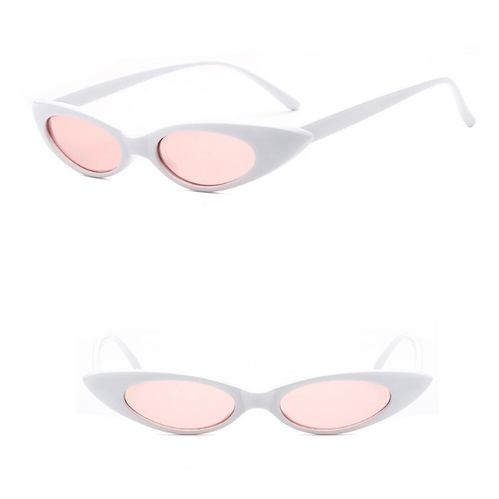 Elliptical Frame Cat Eyeglasses Trend Ocean Film Sunglasses Shaped Popular: whiteb