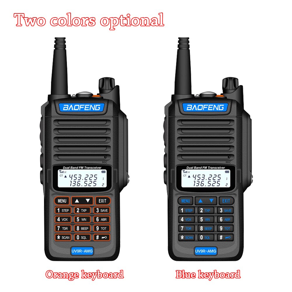 Baofeng UV-9R amg 20w 9800mah à prova dip67 água ip67 walkie talkie de alta potência cb presunto 20km longo alcance uv9r amg portátil rádio em dois sentidos