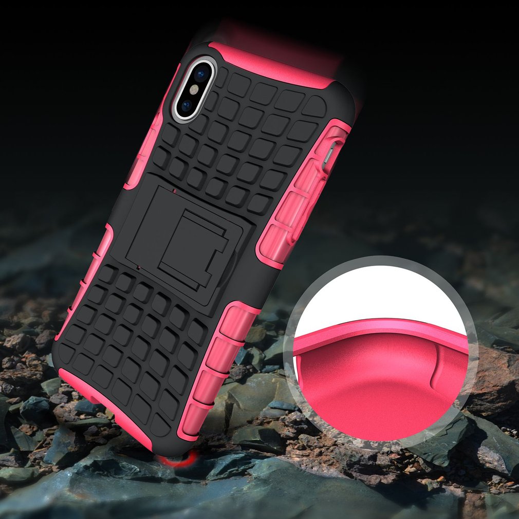 Full Shockproof Armor Phone Case For iPhone X 6 7 8 Plus Matte Protective Cover Cases For iPhone 8 7 Plus 5 5s SE Case Shell